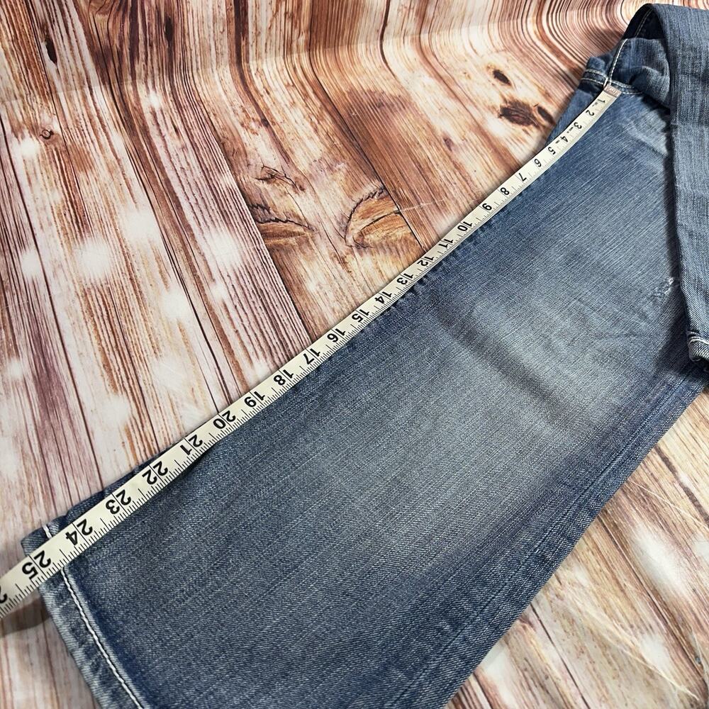 BKE Buckle STELLA Women Size 29 Blue Low Rise Crop Capri Jeans Denim Pants 31x25 - Picture 8 of 11